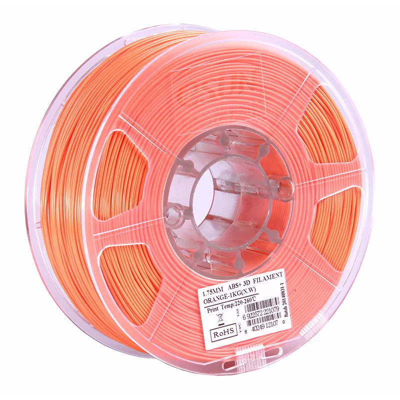 фото Катушка abs+ пластика esun 1.75 мм 1кг., оранжевая (abs+175o1)
