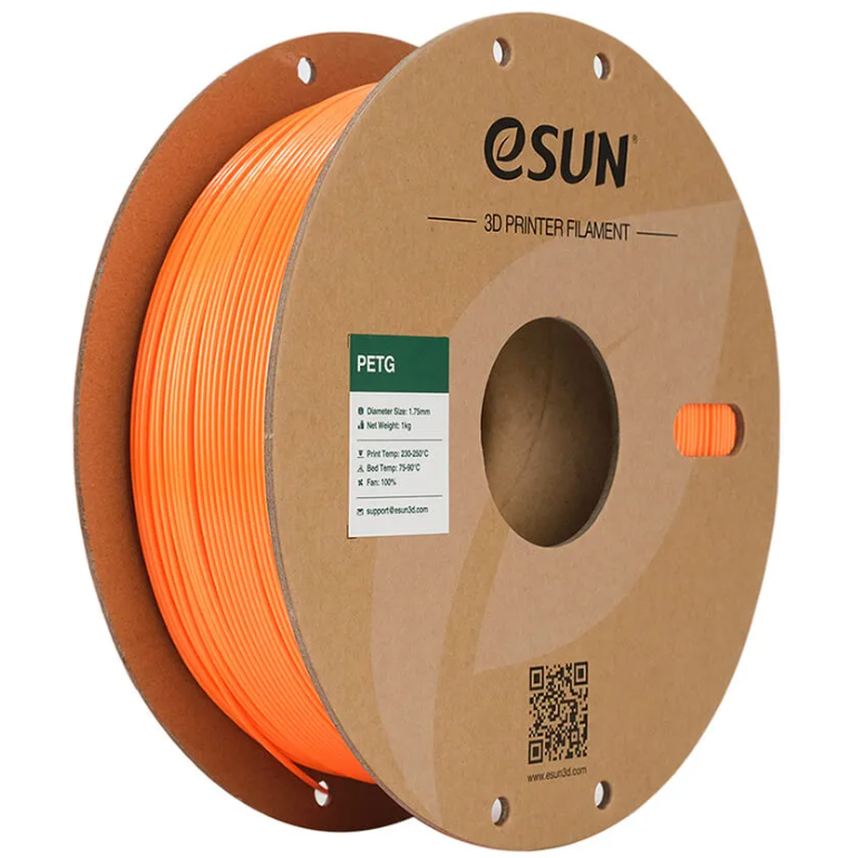 

Катушка PETG-пластика ESUN 1.75 мм 1кг., ярко-оранжевая PETG175SO1