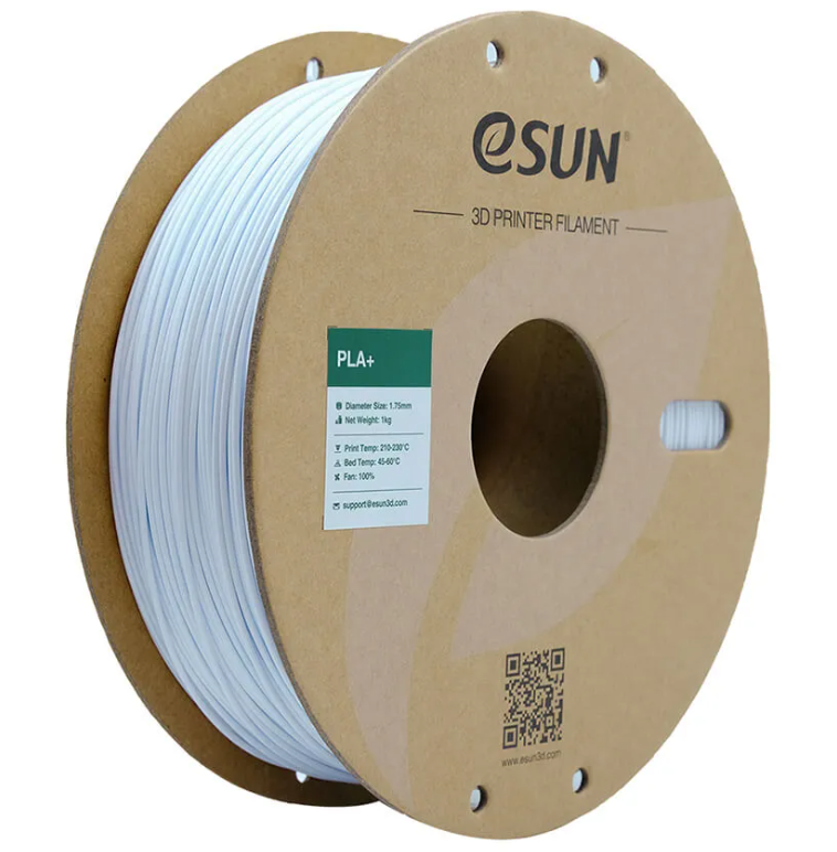 

Катушка PLA+ пластика ESUN 1.75 мм 1кг., холодно-White PLA+175СW1