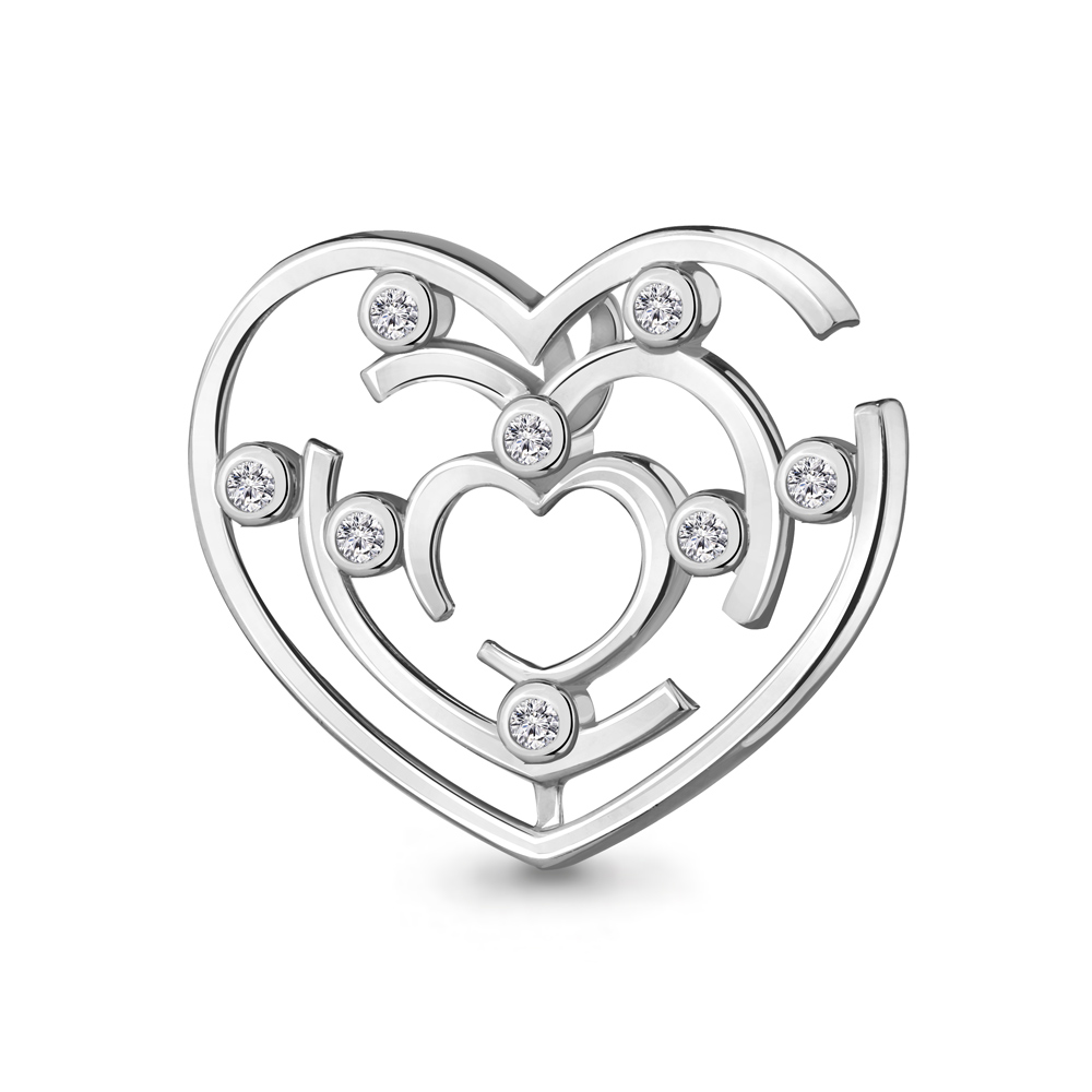 

Подвеска из серебра с фианитом Aquamarine 24213А_925_р, 24213А_925_р