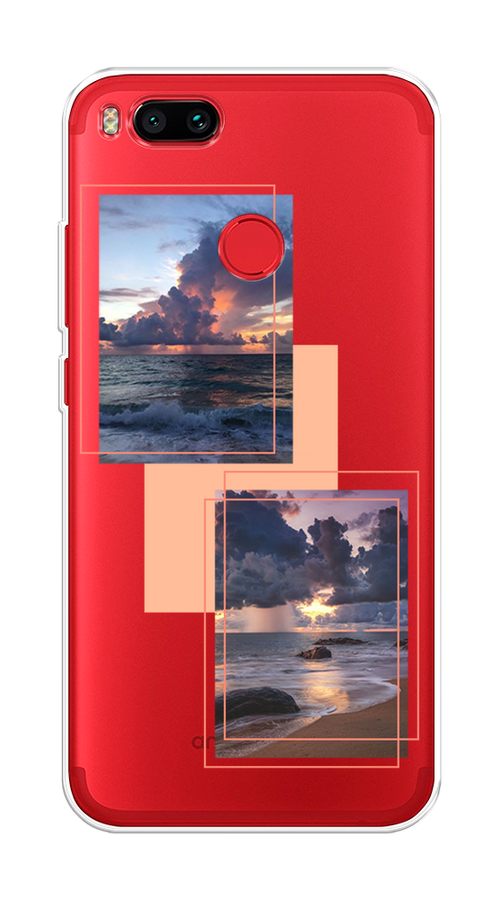 

Чехол на Xiaomi Mi A1/5X "Sky collage", Розовый;прозрачный;синий, 32350-1