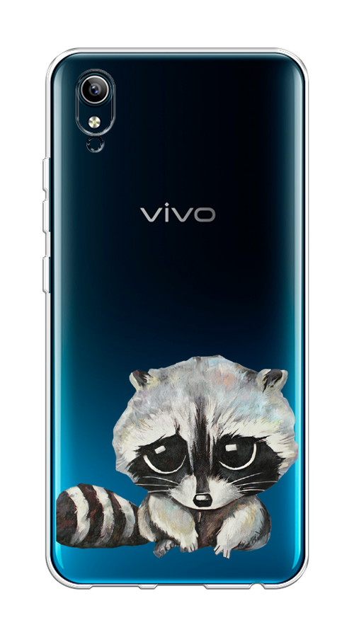 

Чехол на Vivo Y91c/Y1s "Большеглазый енот", Серый;черный;прозрачный, 263250-1