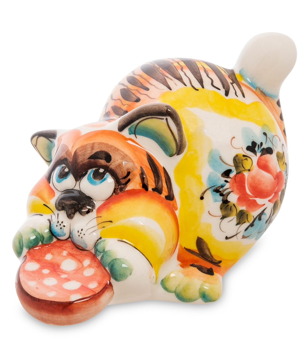 

Фигурка "Кот-Злюка" цв.(Гжельский фарфор) ГЛ-171, Разноцветный