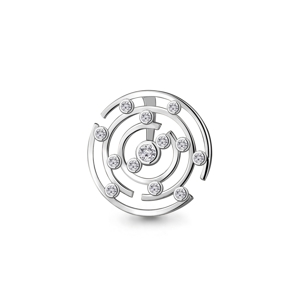 

Подвеска из серебра с фианитом Aquamarine 24212А_925_р, 24212А_925_р
