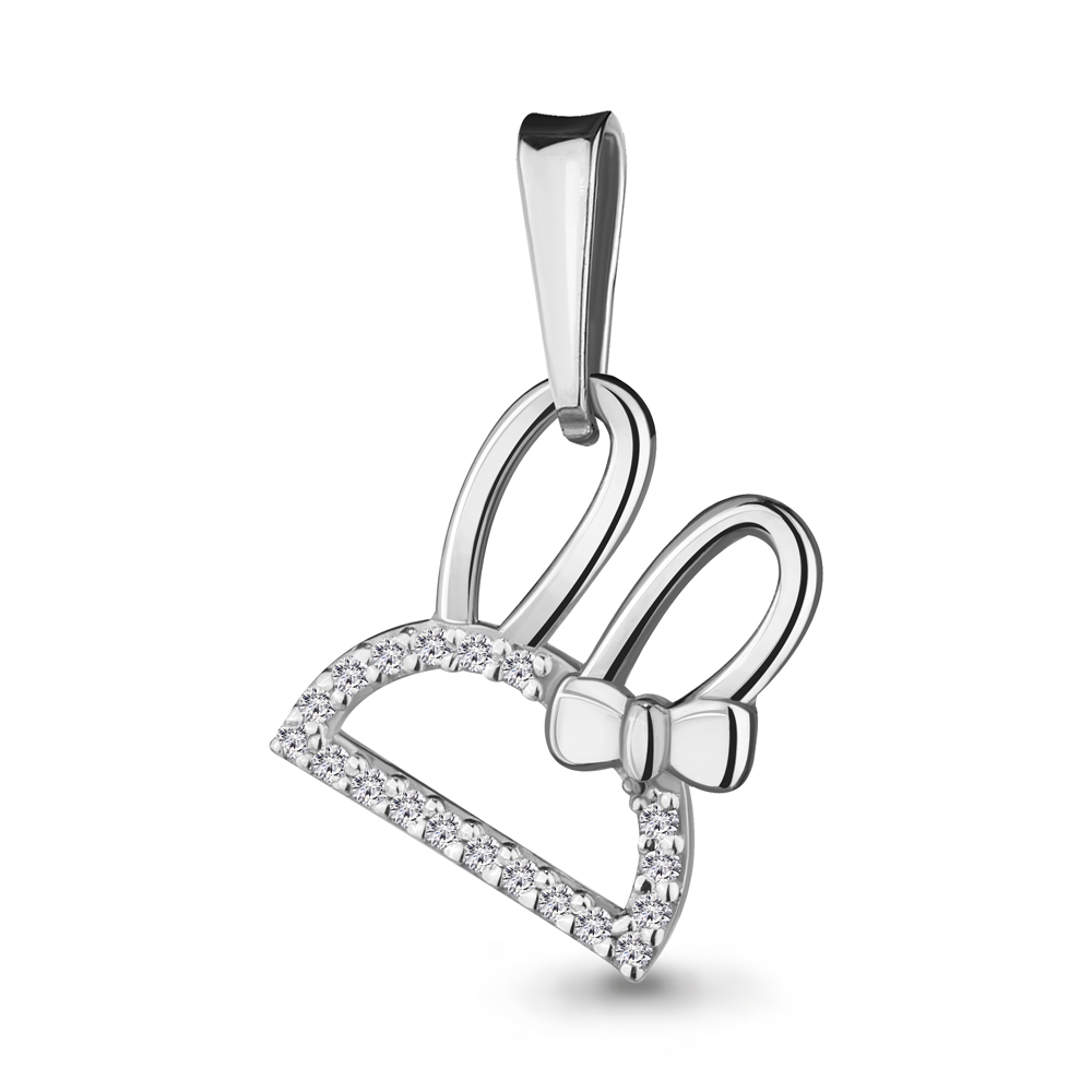 

Подвеска из серебра с фианитом Aquamarine 24210А_925_р, 24210А_925_р