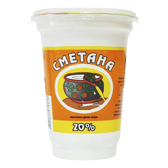 

Сметана Суджанский маслодельный комбинат 20% БЗМЖ 400 г