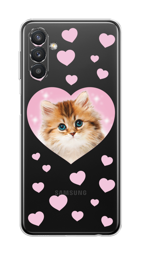 

Чехол на Samsung Galaxy A04s/A13 5G "Котенок в сердце", Розовый;оранжевый;белый;прозрачный, 2106450-1
