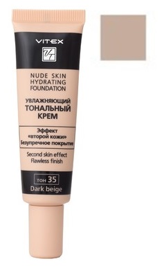 Тональный крем VITEX Nude Skin Hydrating Foundation, тон 35 Dark Beige