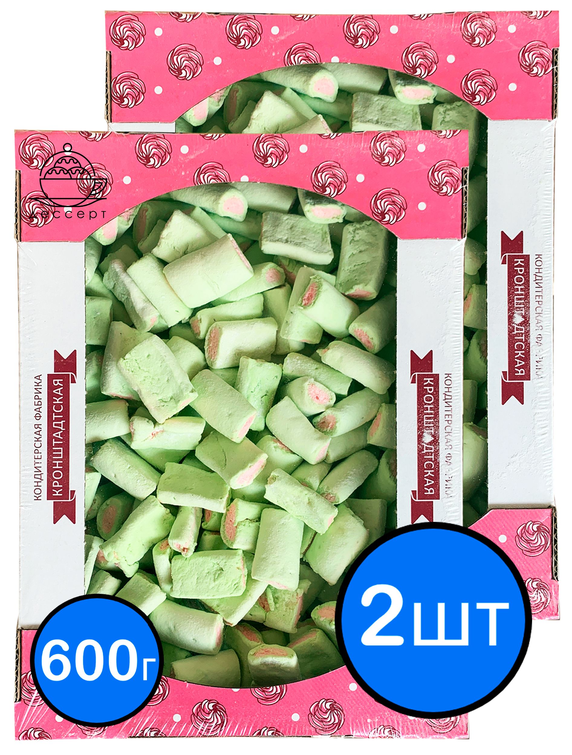 

Зефир Арбуз "Зефирный калейдоскоп", КФ КРОНШТАДТСКАЯ, 600г х 2шт
