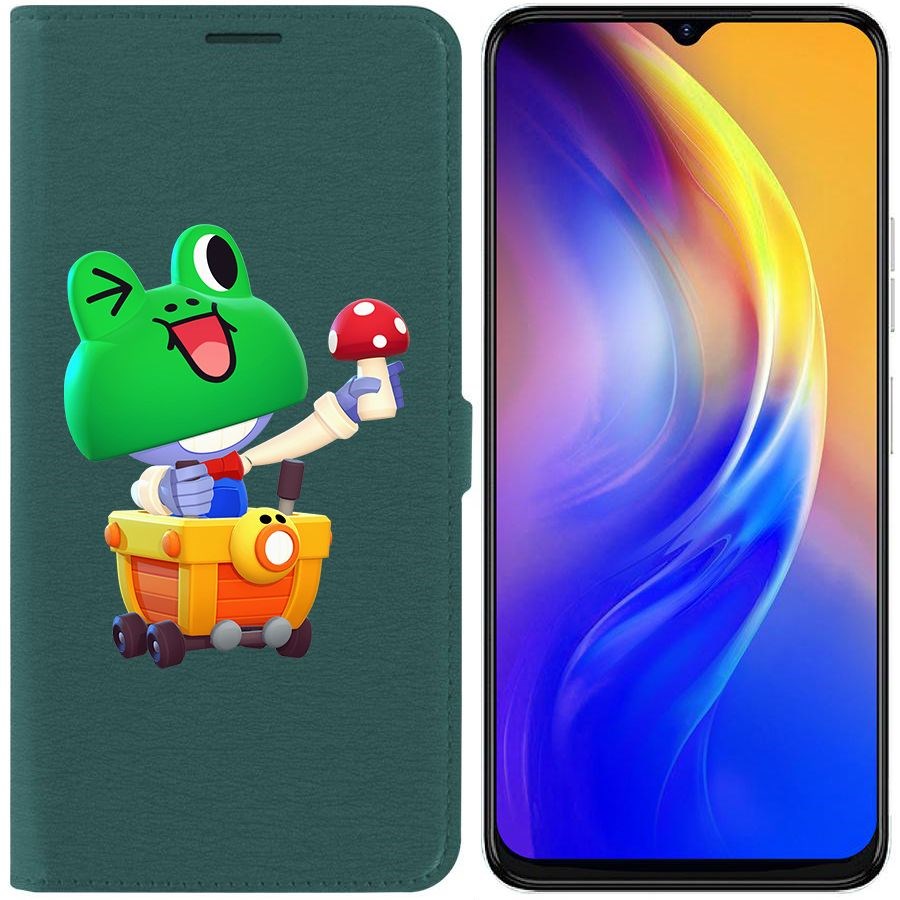 

Чехол-книжка Eco Book для Tecno Spark 10C Brawl Stars-Леонард Карл