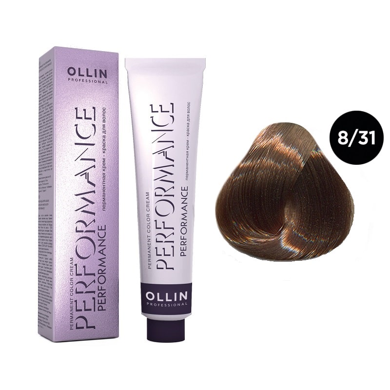 

Краска для волос Ollin Professional 8/31 светло-русый золотисто-пепельный, 60 мл