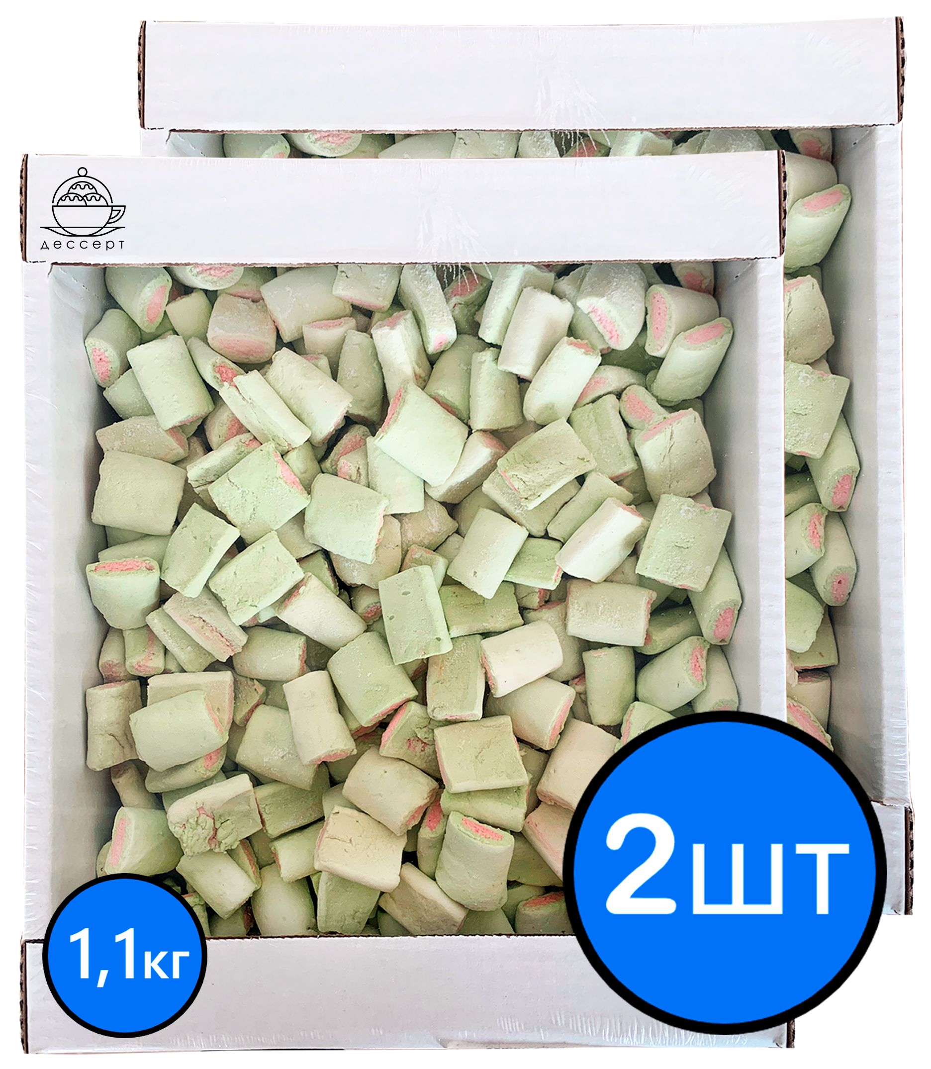 

Зефир Арбуз "Зефирный калейдоскоп", КФ КРОНШТАДТСКАЯ, 1,1кг х 2шт