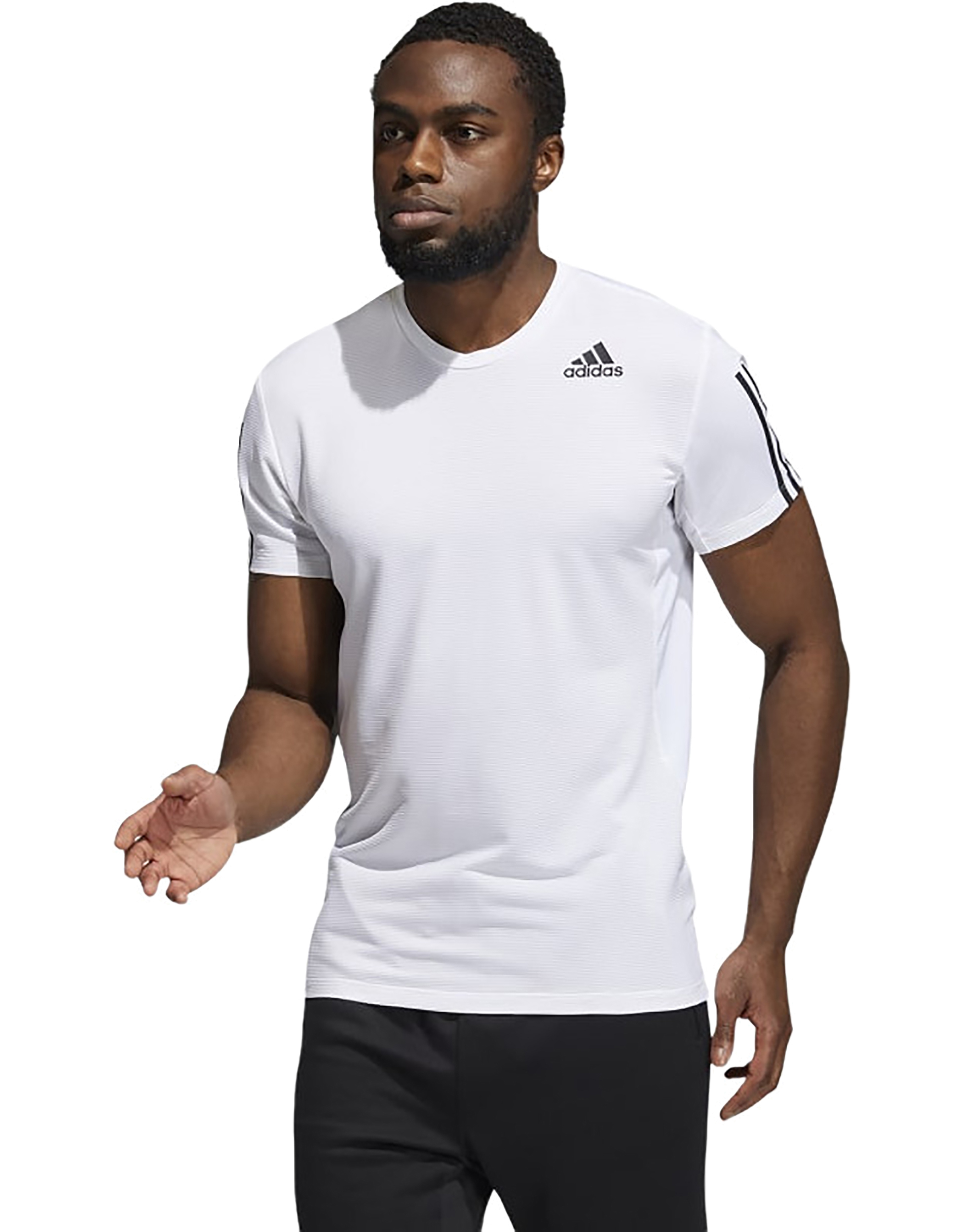 

Футболка мужская Adidas Primeblue Aeroready 3-Stripes T-Shirt белая 4XL, Primeblue Aeroready 3-Stripes T-Shirt