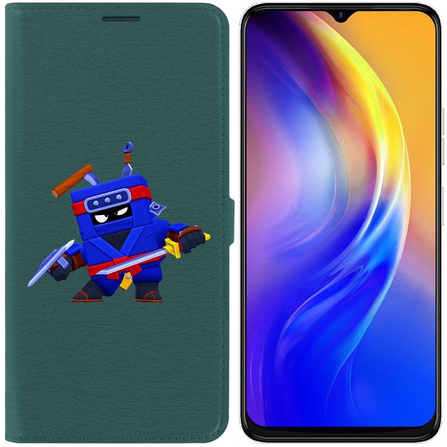 

Чехол-книжка Eco Book для Tecno Spark 10C Brawl Stars-Ниндзя Эш