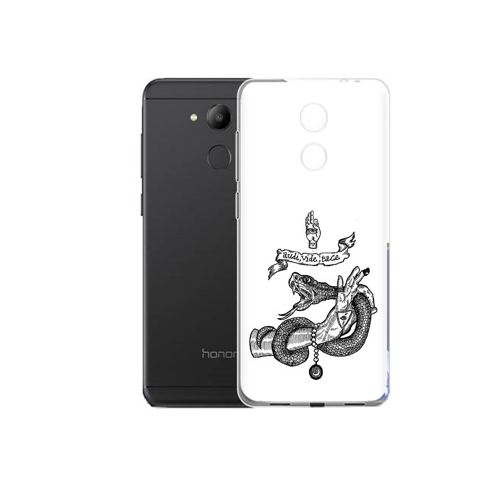 

Чехол MyPads Tocco для Honor 6C змея на руке рисунок (PT67887.49.366), Прозрачный, Tocco