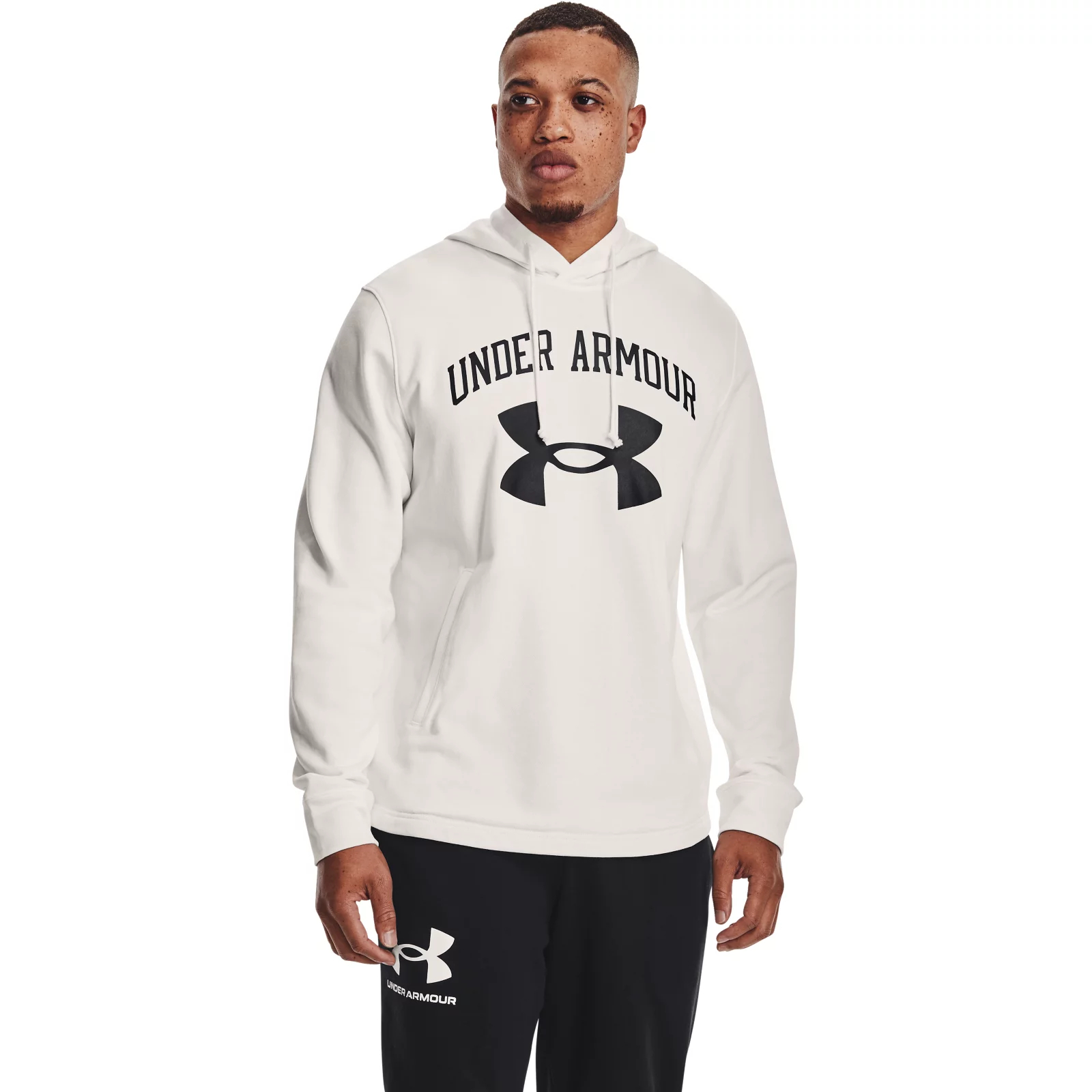 фото Худи мужское under armour 1361559 белое xs