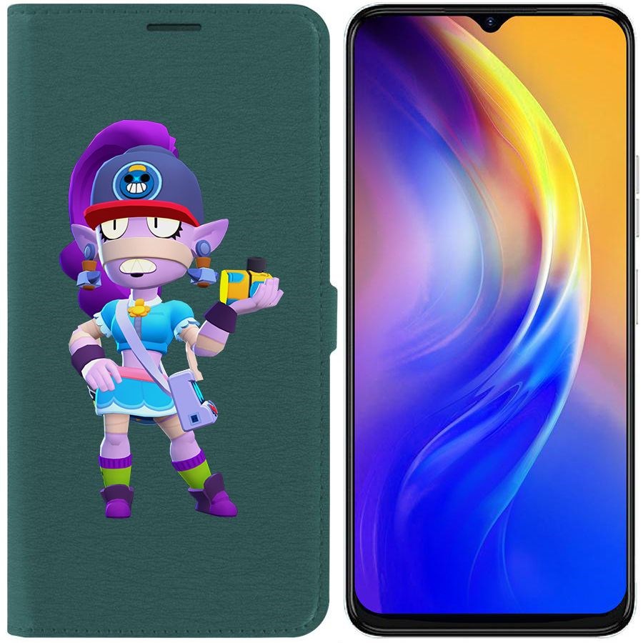 

Чехол-книжка Eco Book для Tecno Spark 10C Brawl Stars-Суперфанатка Эмз