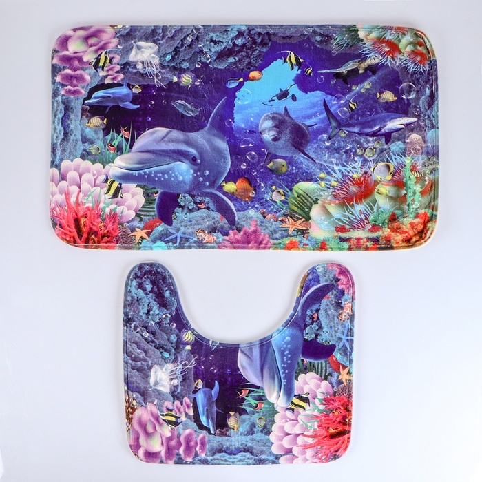 

Доляна "Морское дно", 2 шт, 40х45, 45х75 см
