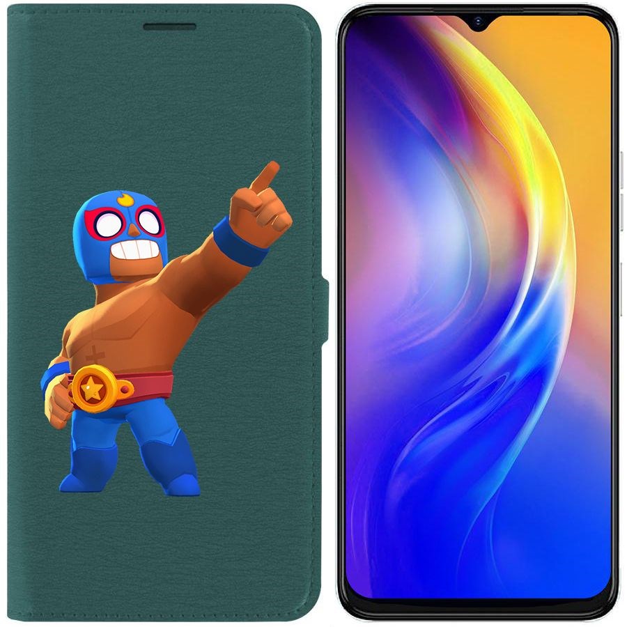 

Чехол-книжка Eco Book для Tecno Spark 10C Brawl Stars-Эль Примо