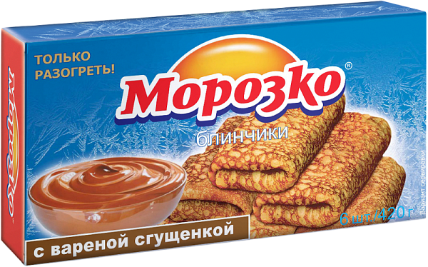 Блинчики Морозко с вареной сгущенкой 420 г