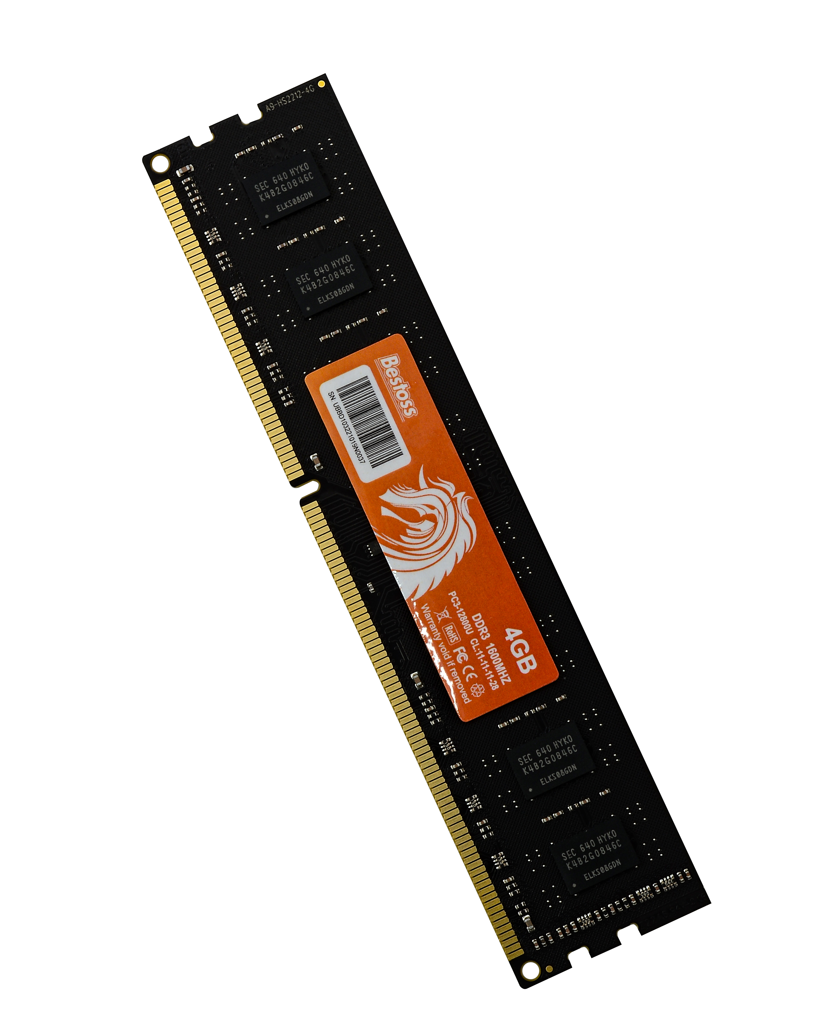 Оперативная память Bestoss DDR3 DIMM 1600MHz (DDR3DIMM1600MHz_4GB), DDR3 1x4Gb, 1600MHz