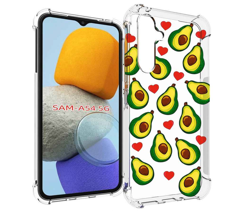 

Чехол MyPads миленькие-авокадо для Samsung Galaxy A54, Tocco