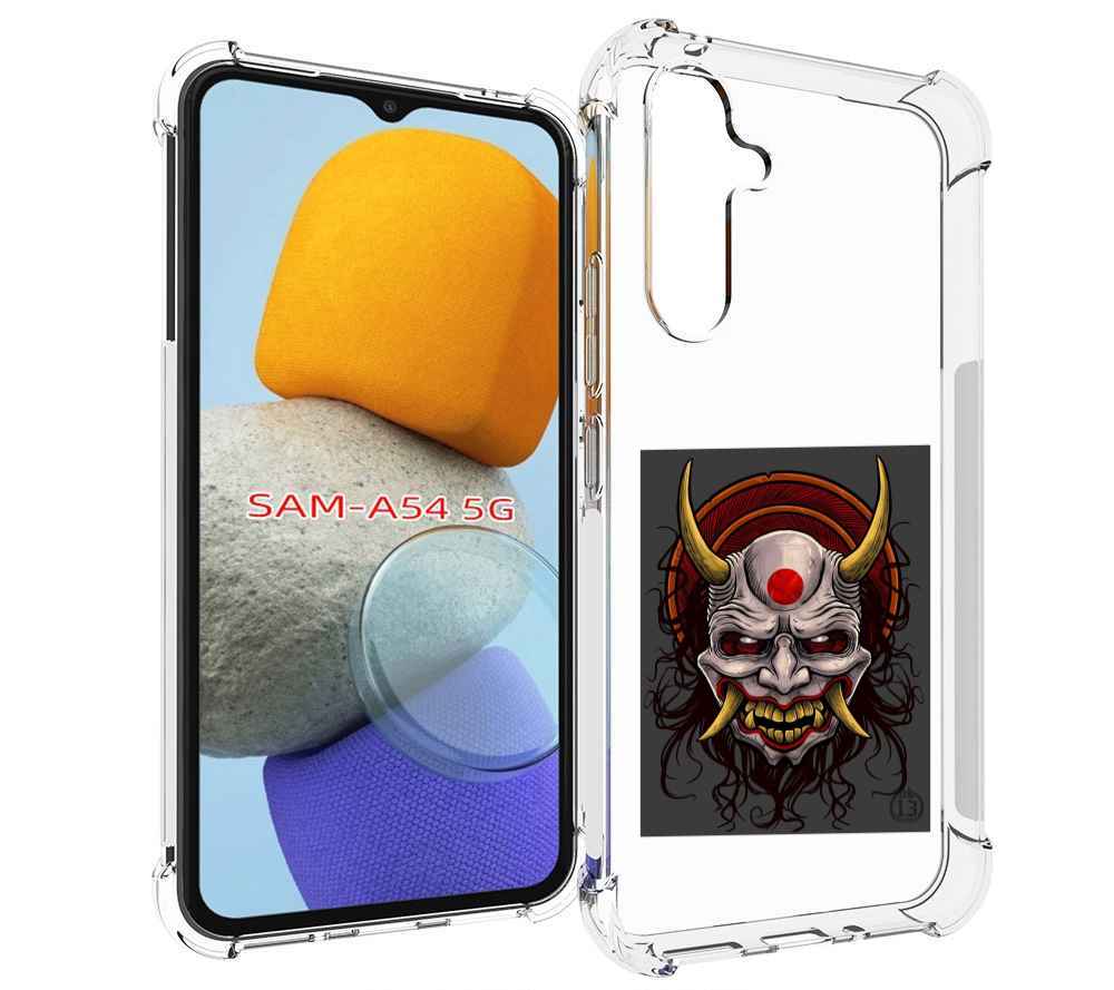 

Чехол MyPads маска с клыками и рогами для Samsung Galaxy A54, Tocco