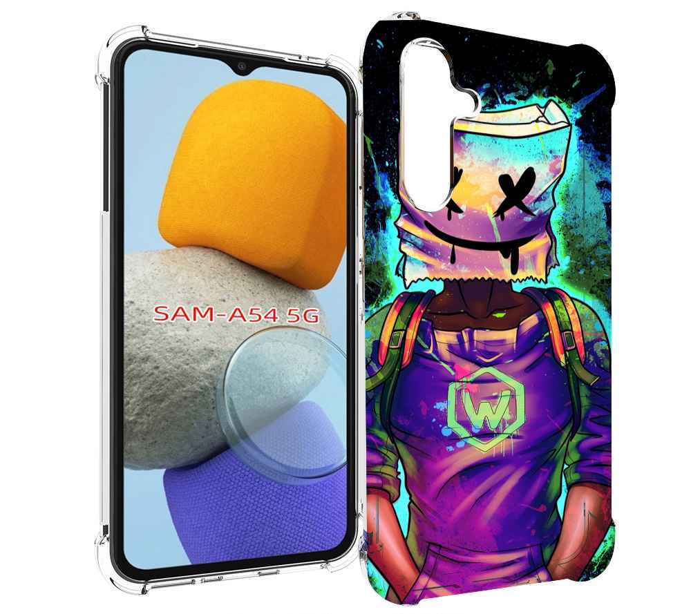 

Чехол MyPads маршмеллоу-глитч для Samsung Galaxy A54, Tocco