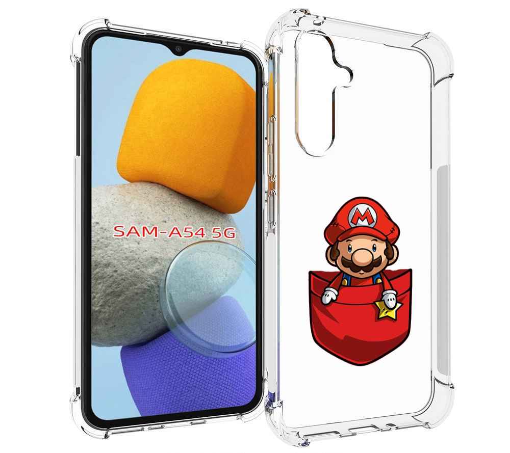 

Чехол MyPads марио в кармашке детский для Samsung Galaxy A54, Tocco