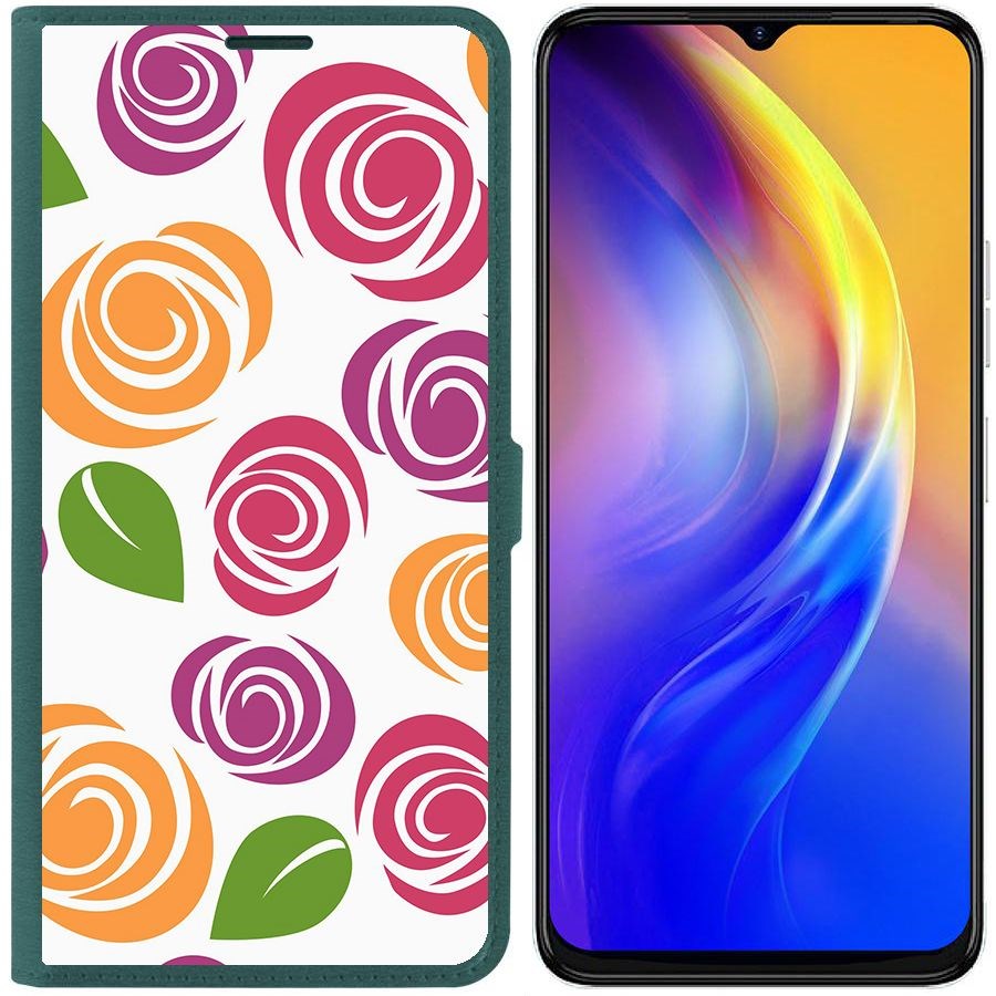 

Чехол-книжка Eco Book для Tecno Spark 10C Цветочный паттерн 6