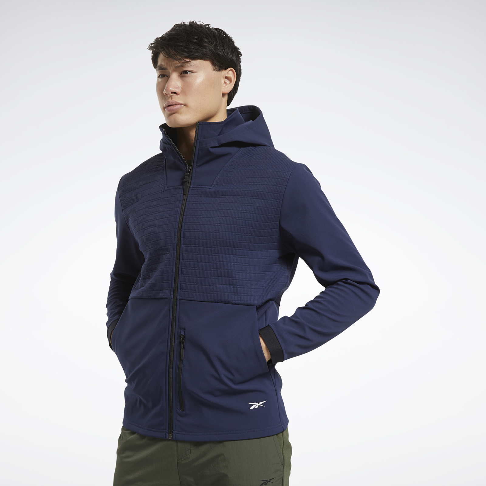 

Толстовка мужская Reebok GI5350 синяя L, GI5350