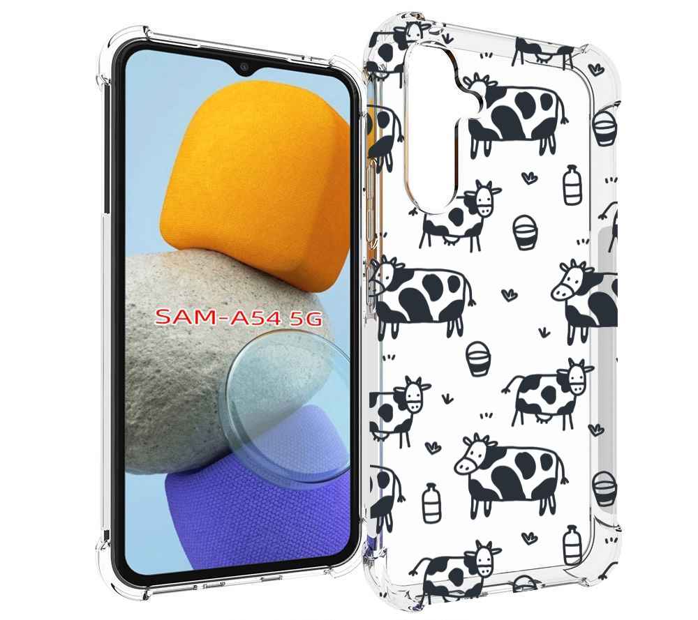 

Чехол MyPads маленькие-коровки для Samsung Galaxy A54, Tocco