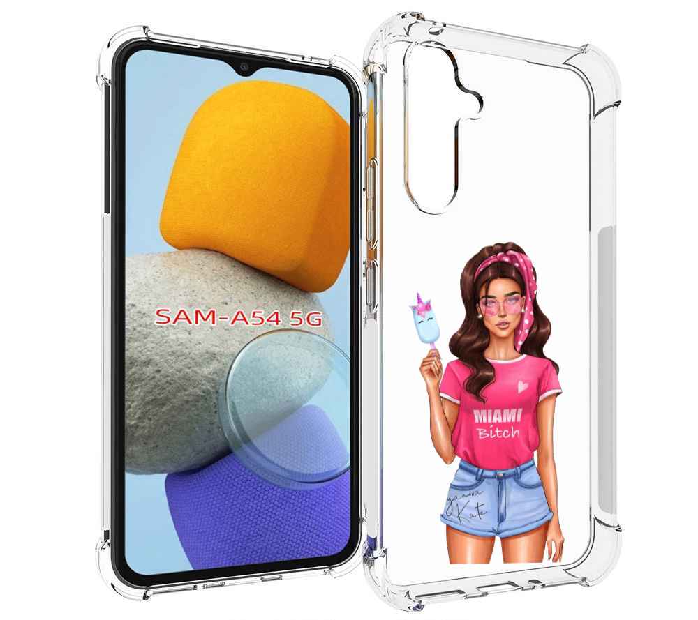 

Чехол MyPads майами-битч женский для Samsung Galaxy A54, Tocco