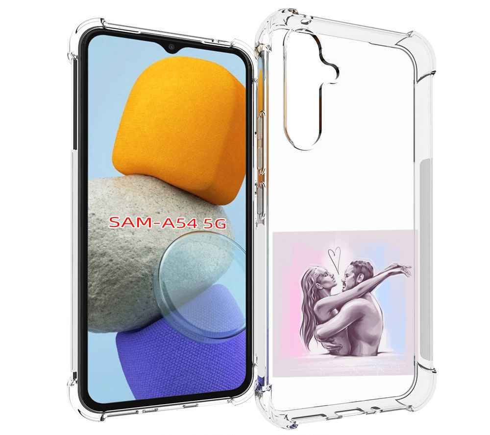 

Чехол MyPads любовные-тела для Samsung Galaxy A54, Tocco