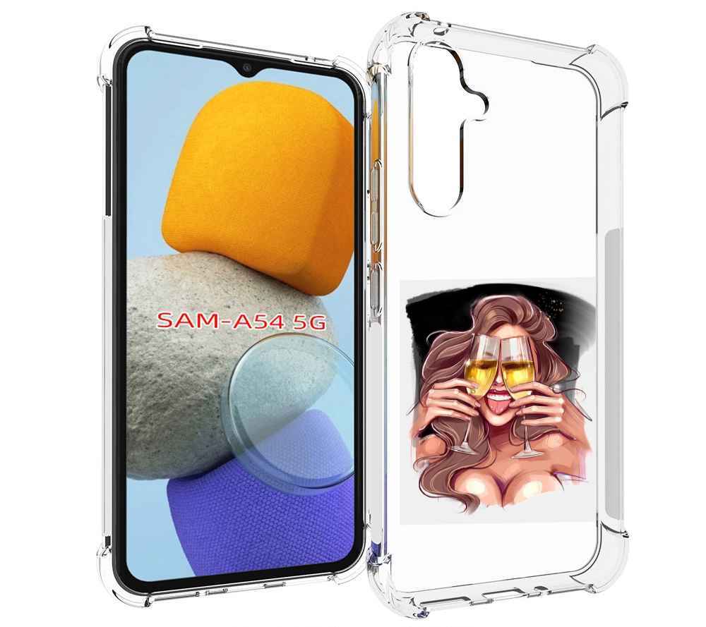 

Чехол MyPads любительница-шампанского-модель женский для Samsung Galaxy A54, Tocco