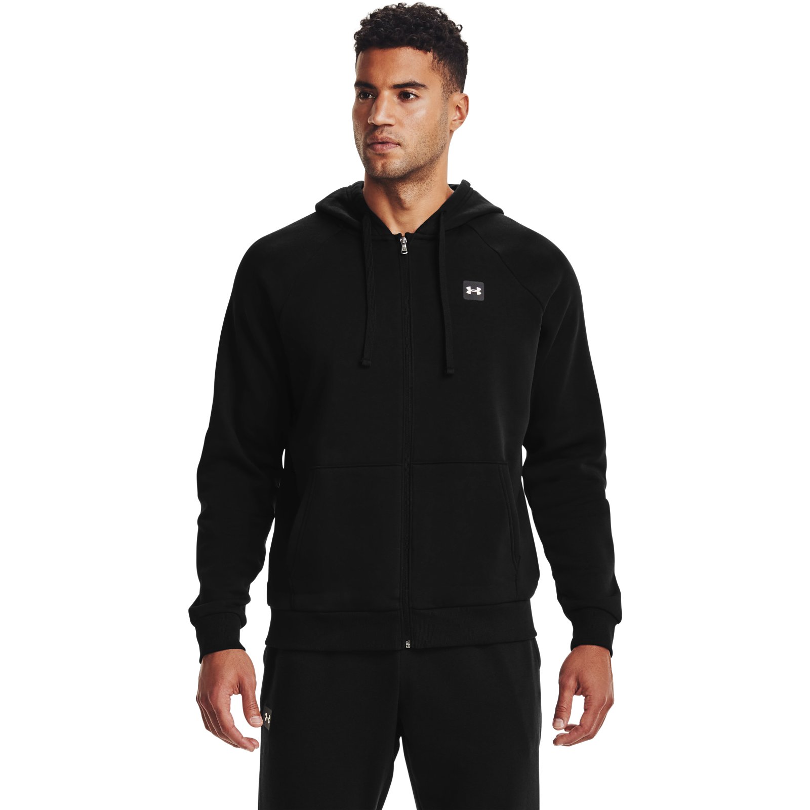 Толстовка мужская Under Armour Rival Fleece FZ Hoodie черная XL