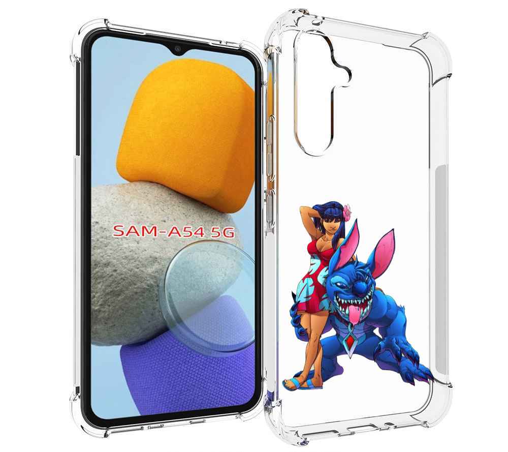 

Чехол MyPads лило и накаченный стич детский для Samsung Galaxy A54, Tocco