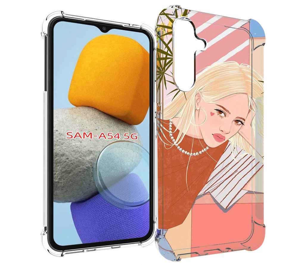 

Чехол MyPads летняя-девочка женский для Samsung Galaxy A54, Tocco