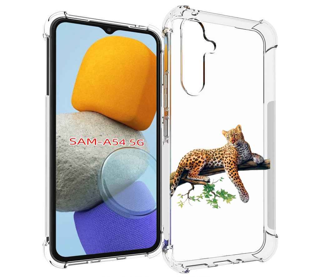 

Чехол MyPads леопард-на-дереве детский для Samsung Galaxy A54, Tocco