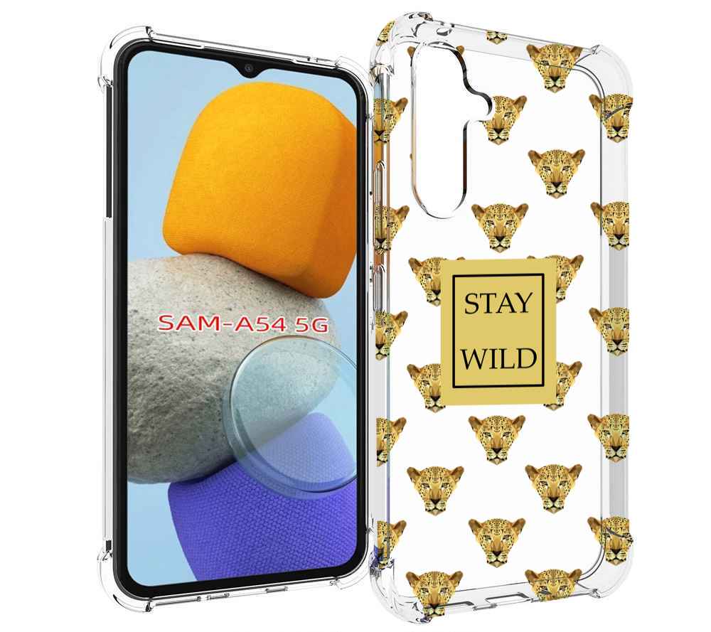 

Чехол MyPads леопард-вайлд для Samsung Galaxy A54, Tocco