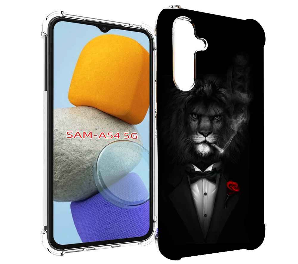 

Чехол MyPads лев-в-темноте-с-сигаретой мужской для Samsung Galaxy A54, Tocco