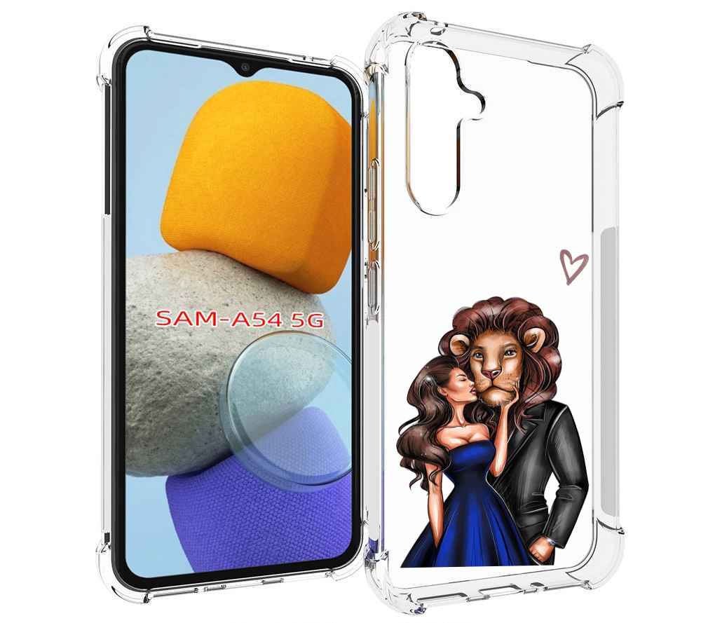

Чехол MyPads лев-в-смокинге для Samsung Galaxy A54, Tocco