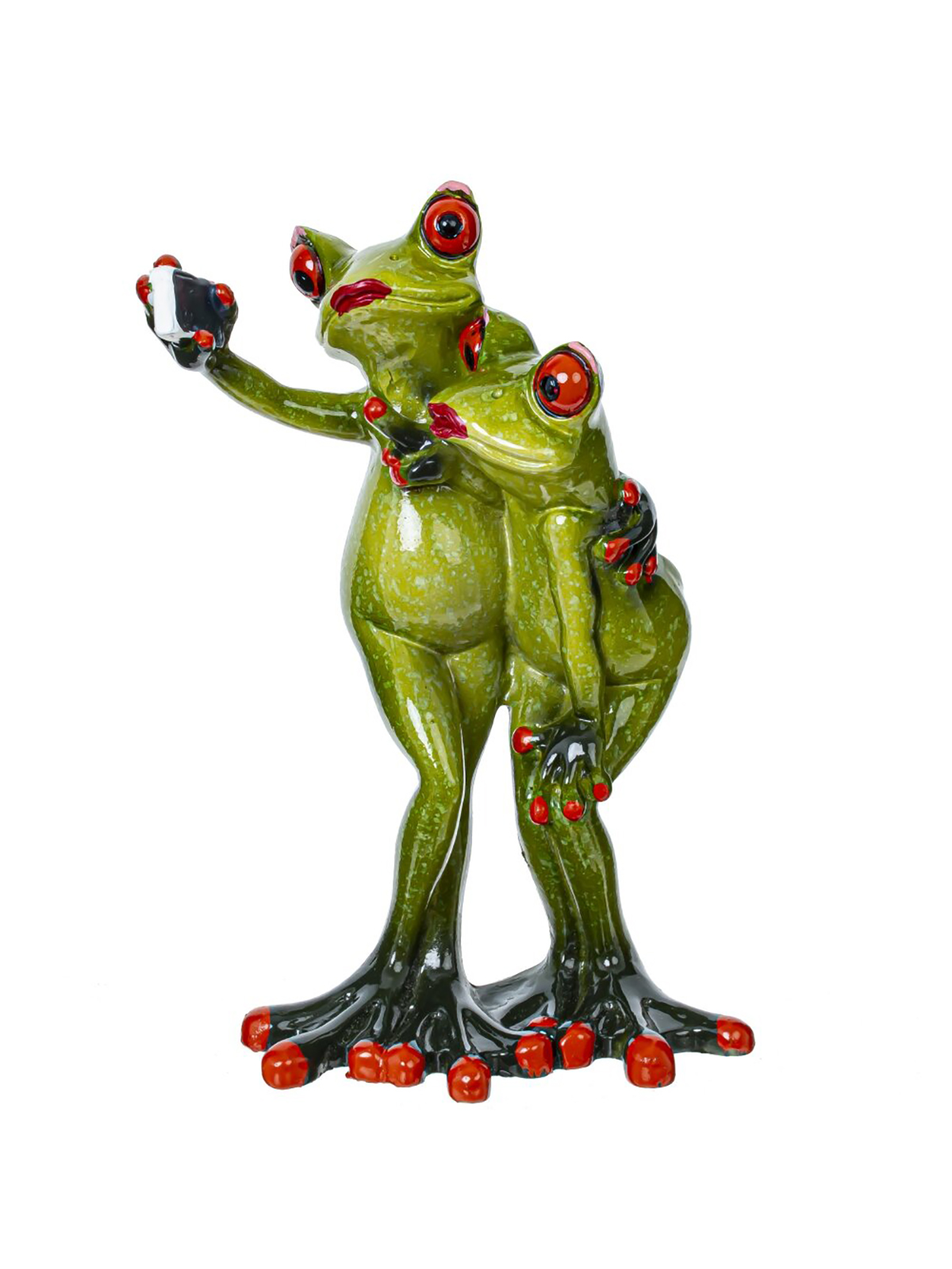 

Фигурка декоративная Remecoclub Лягушки, из полимера, 16x7x9,5 см, Зеленый