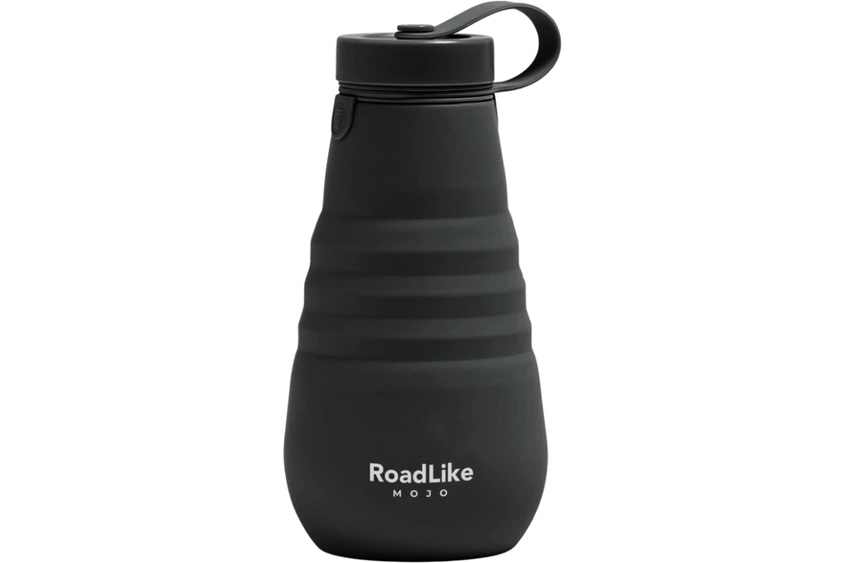 Бутылка складная RoadLike Mojo 500мл, черный