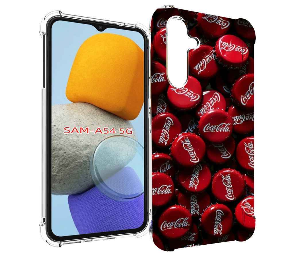 

Чехол MyPads крышки от кокаколы для Samsung Galaxy A54, Tocco