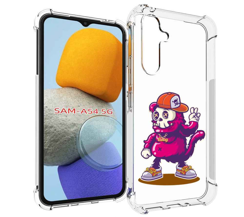 

Чехол MyPads крутой-обезьян-в-кепке для Samsung Galaxy A54, Tocco