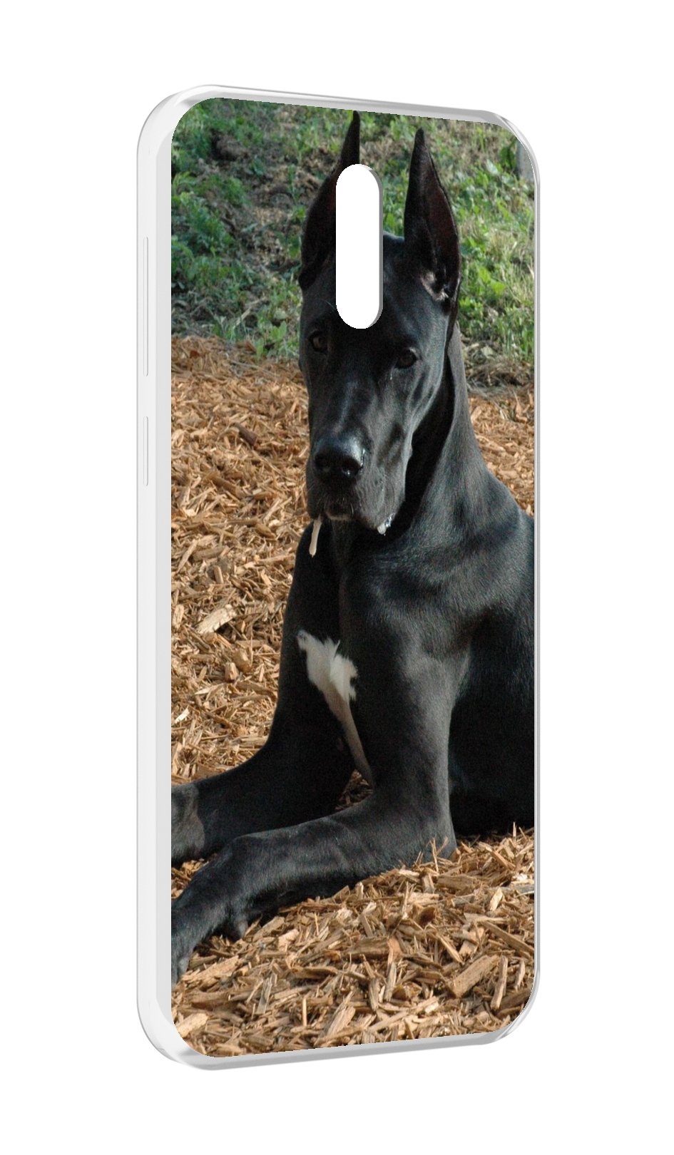 

Чехол MyPads немецкии дог для Alcatel 3L (2019), Прозрачный, Tocco