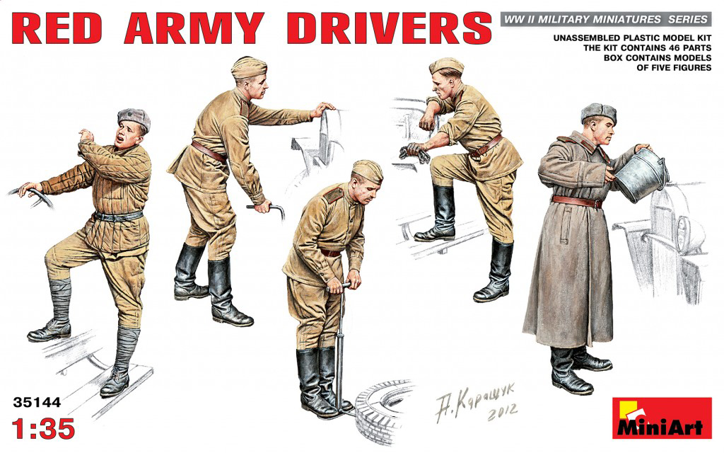 

Сборная модель MiniArt 1/35 Водители-красноармейцы 35144