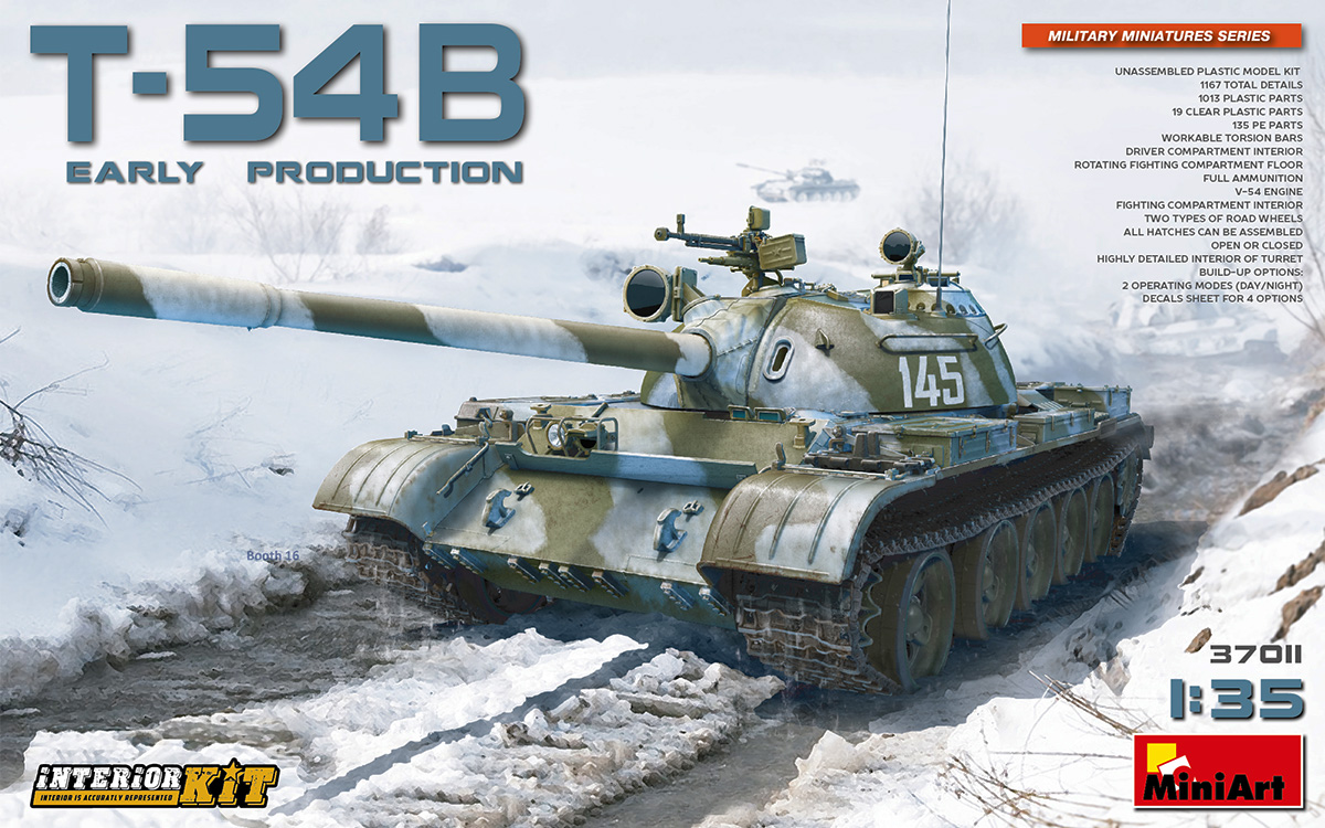 

Сборная модель MiniArt 1/35 Soviet Medium Tank T-54B Early production 37011