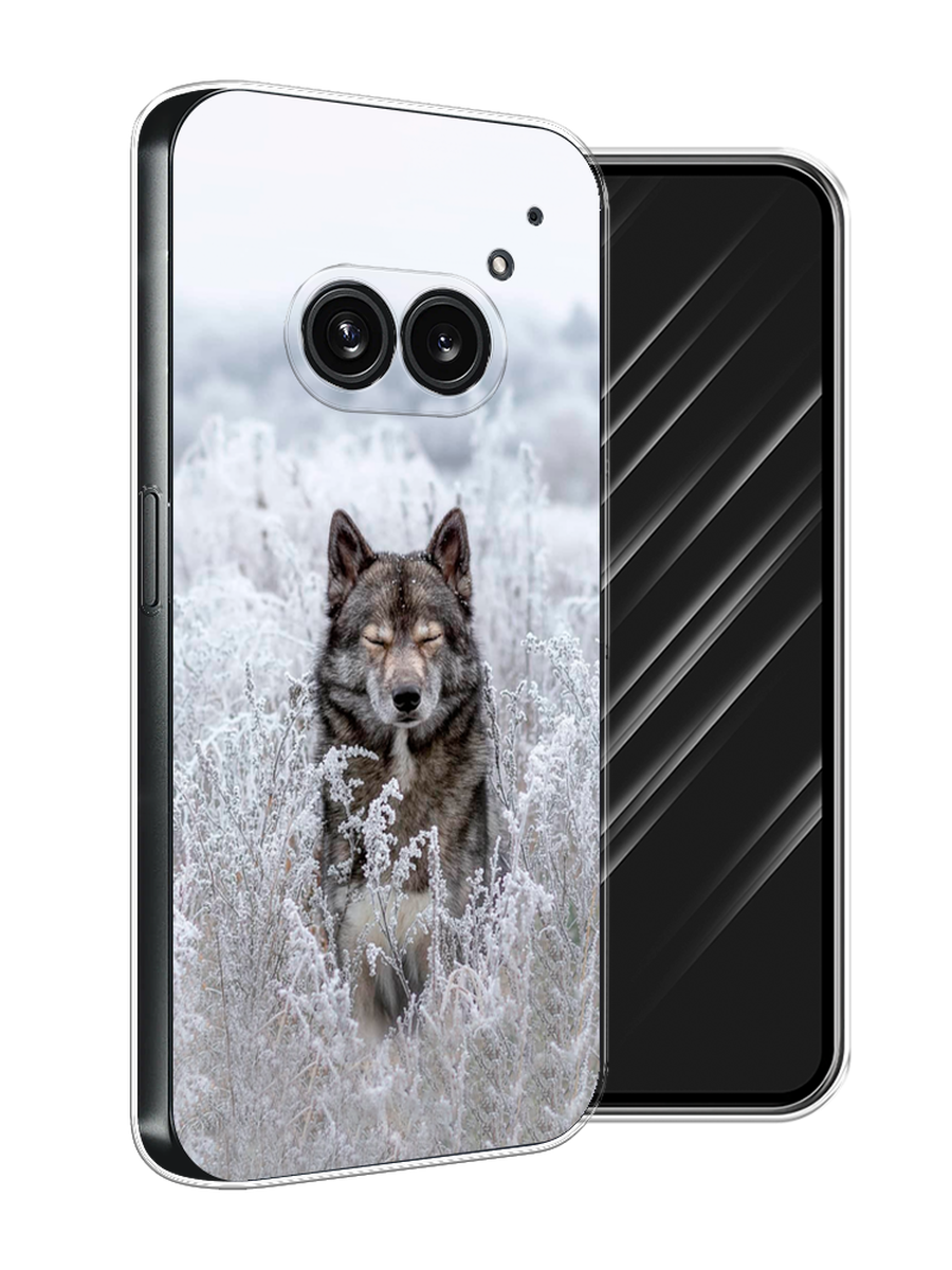 

Чехол Awog на Nothing Phone 2a "Волк в поле", Белый;черный, 3300350-1